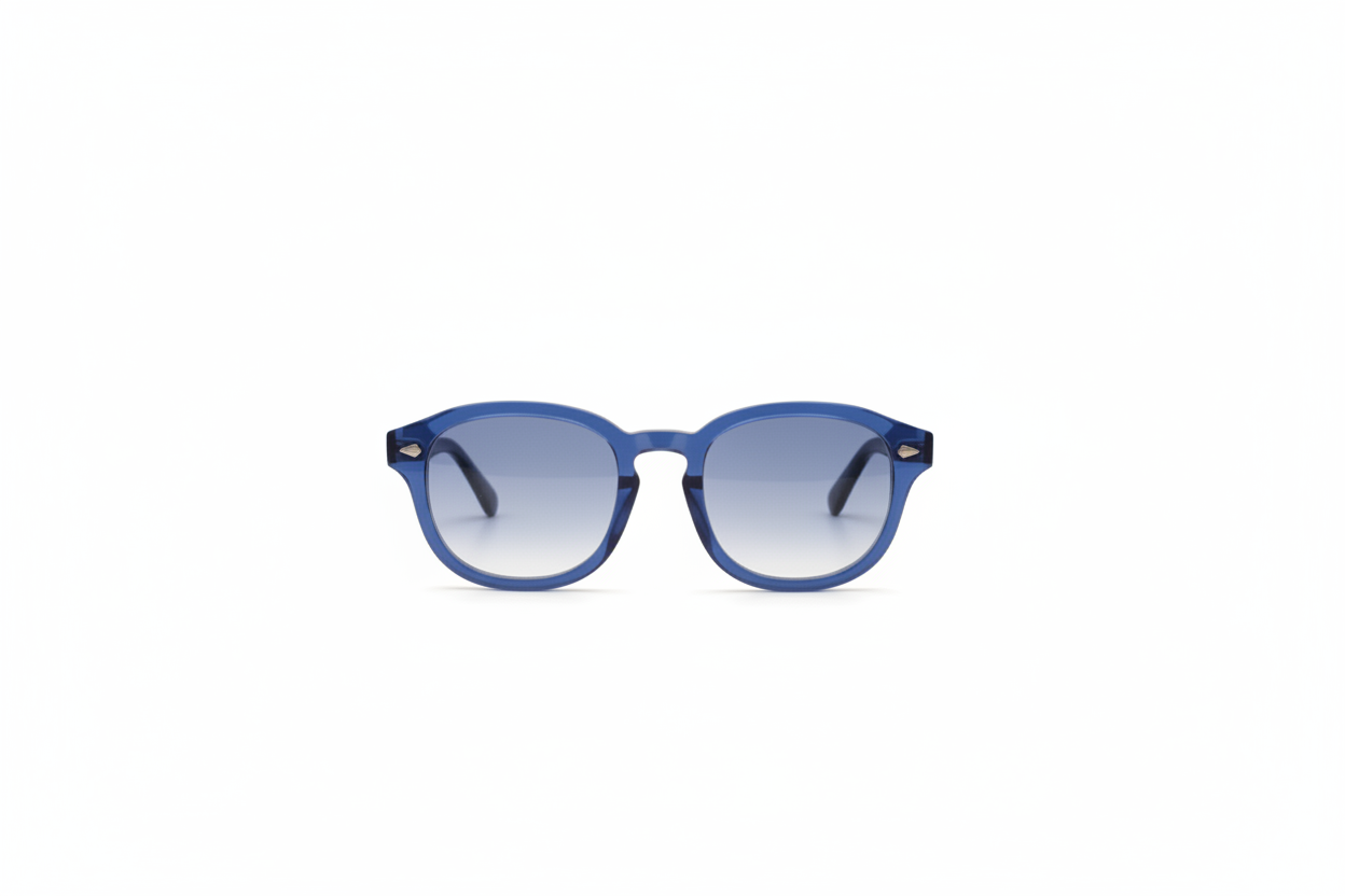 Navy Blue Round — Front White v2
