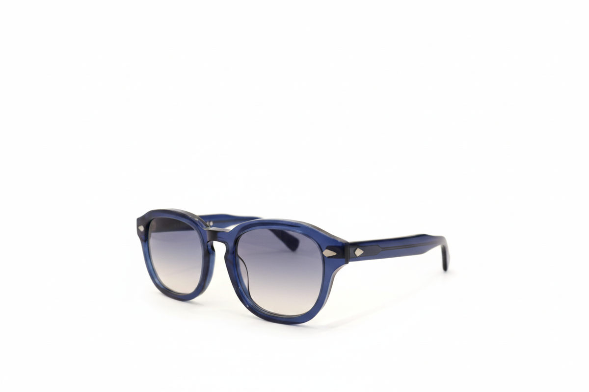 Navy Blue Round β Side White